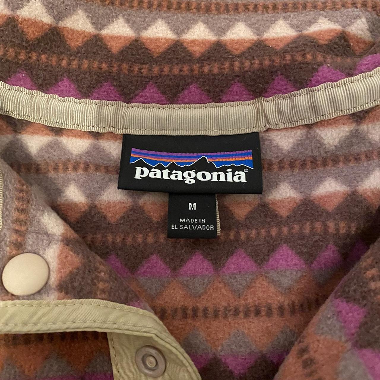 Patagonia Fleece Super cute pattern Size Medium... - Depop