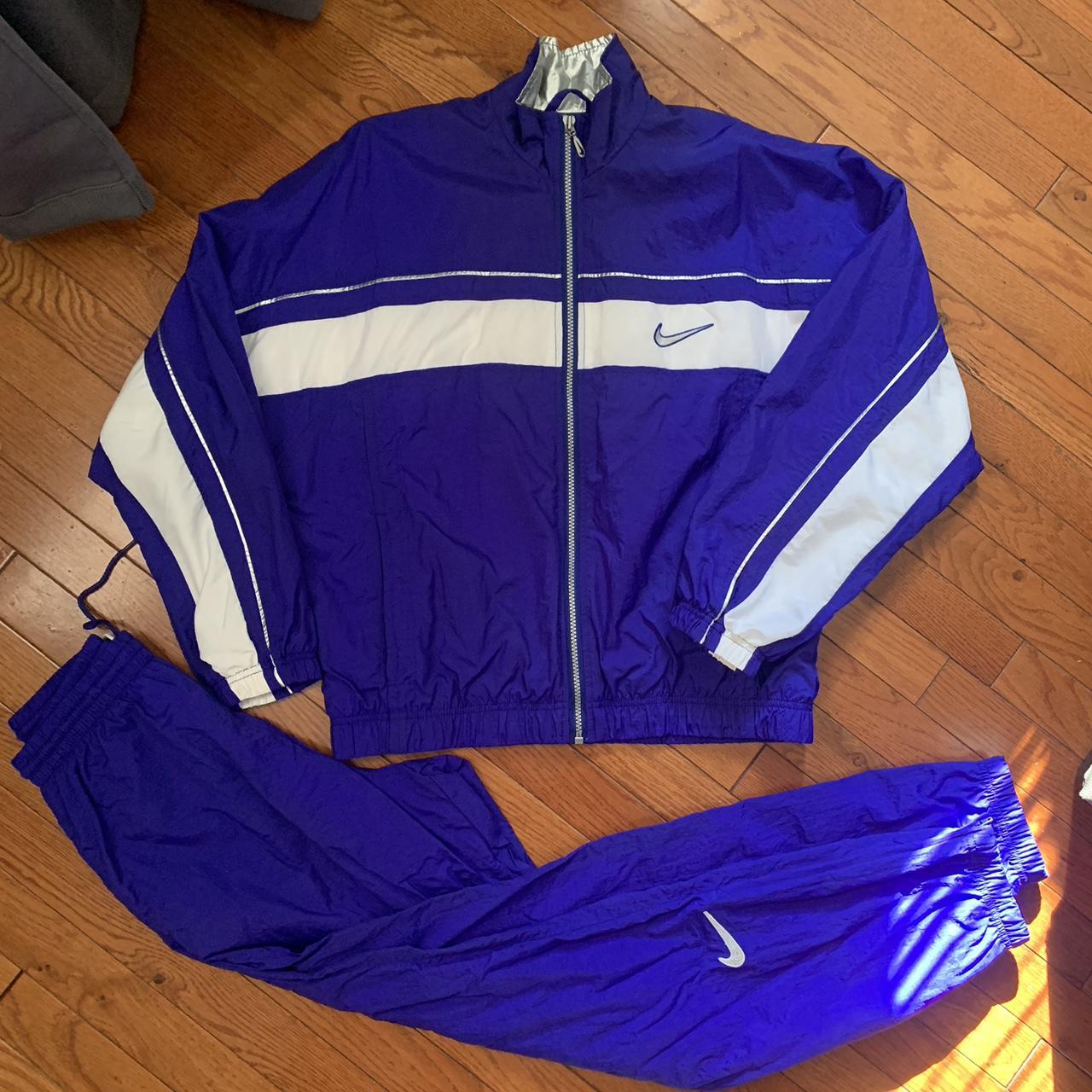 Vintage 90s Purple Nike Tracksuit Men’s small... - Depop