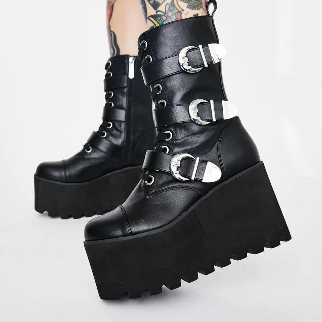 Killstar - Oracle Wedge Platform Boot , Worn once ,