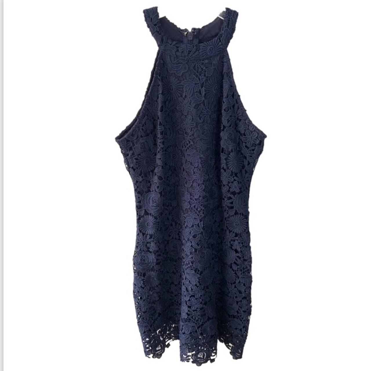 Love poem navy 2024 blue lace dress