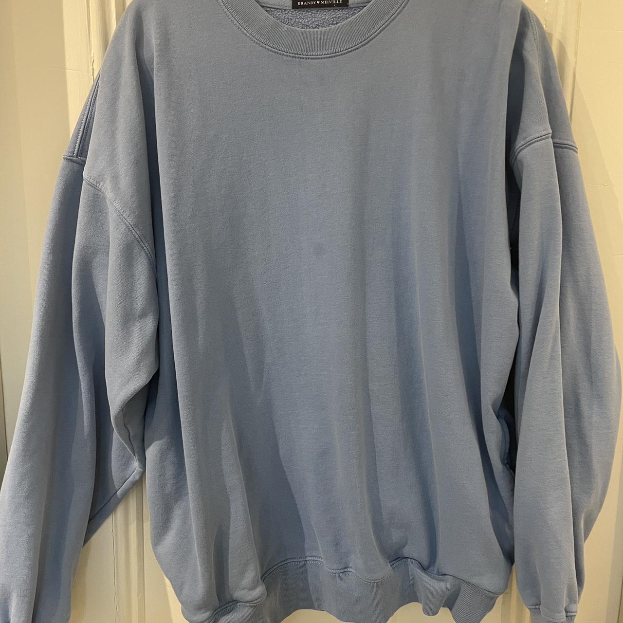 Light blue Brandy Melville sweatshirt. Fits sizes... - Depop
