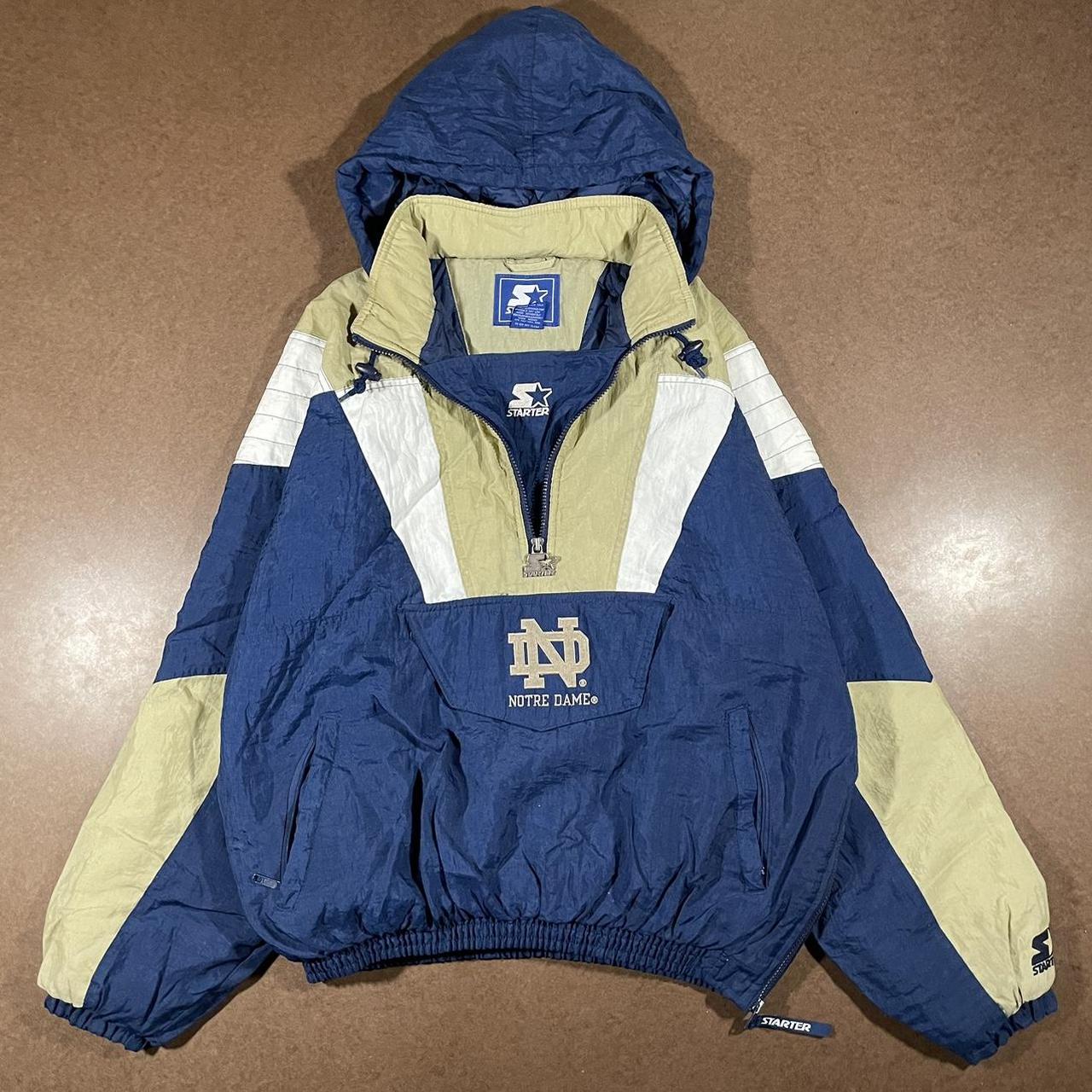 Notre Dame Starter Jacket Vintage Vintage 90s... - Depop