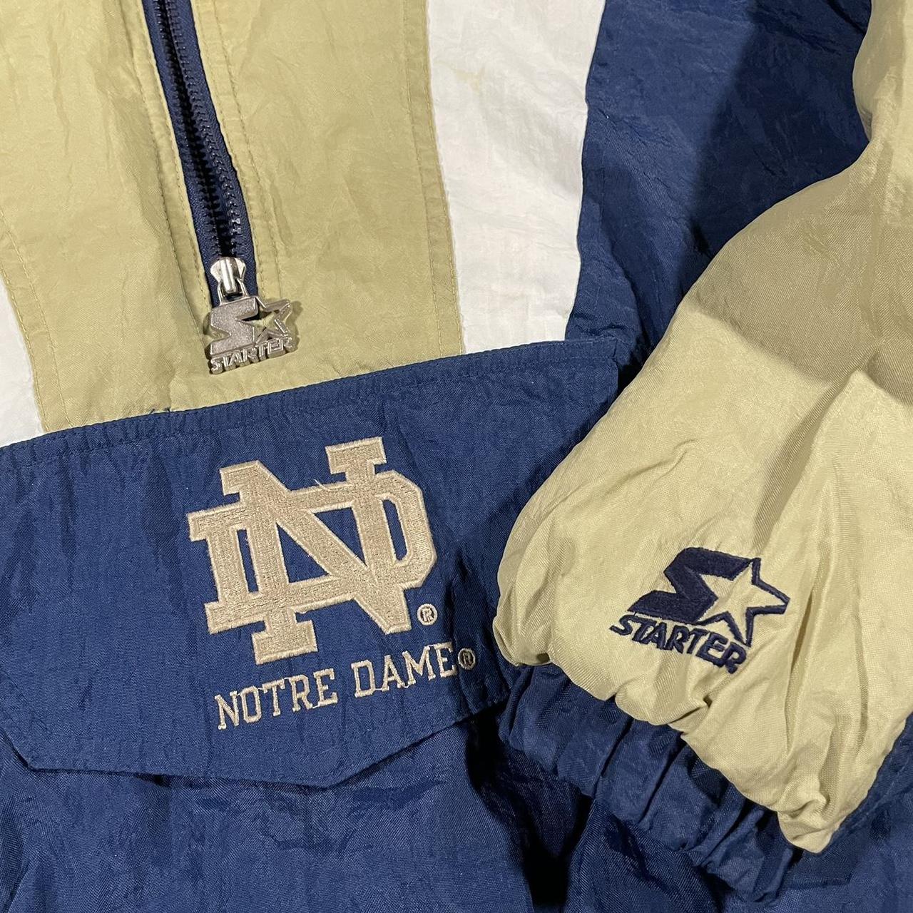 Vintage notre dame starter on sale jacket