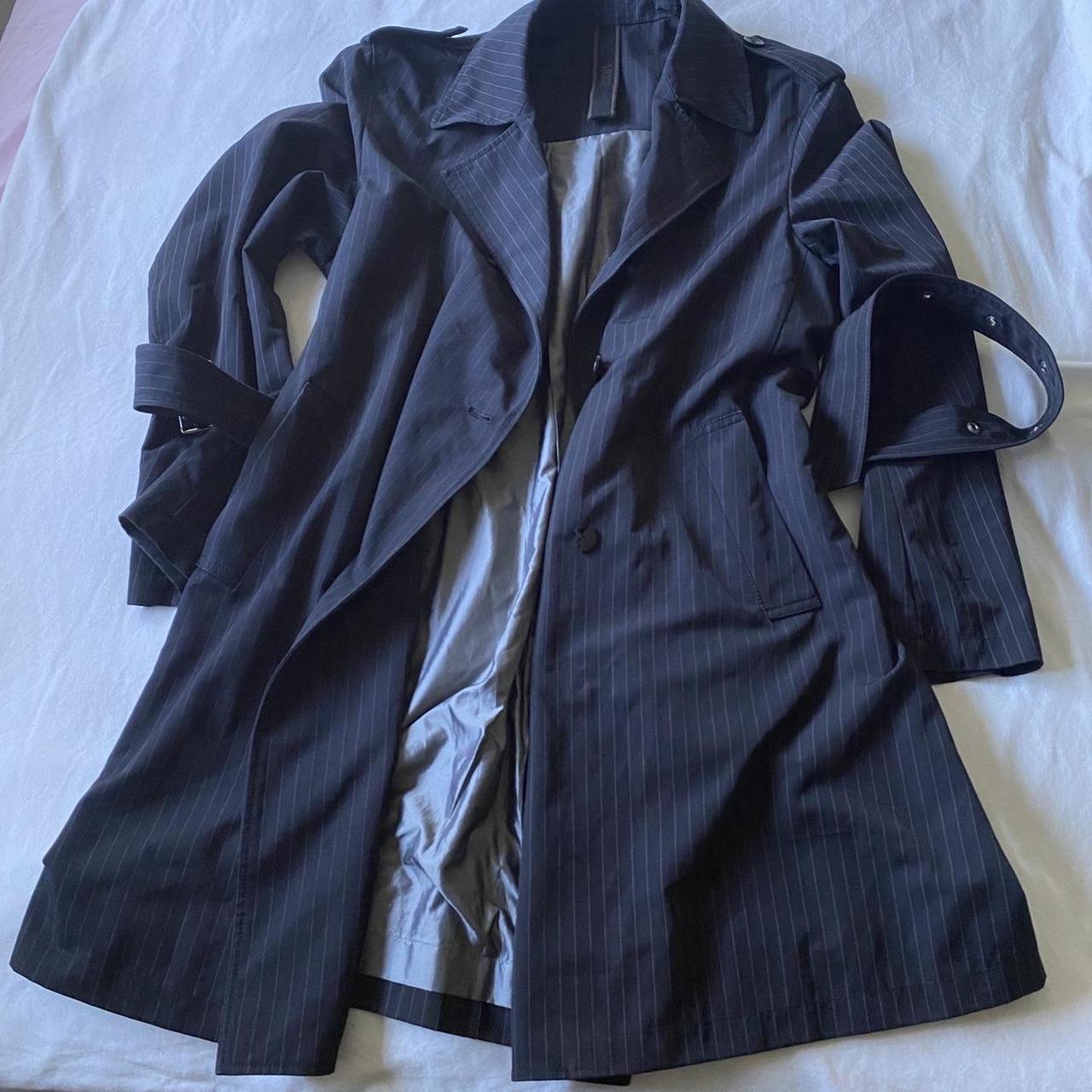 wicked cool pinstripe streetwear oversized blazer... - Depop