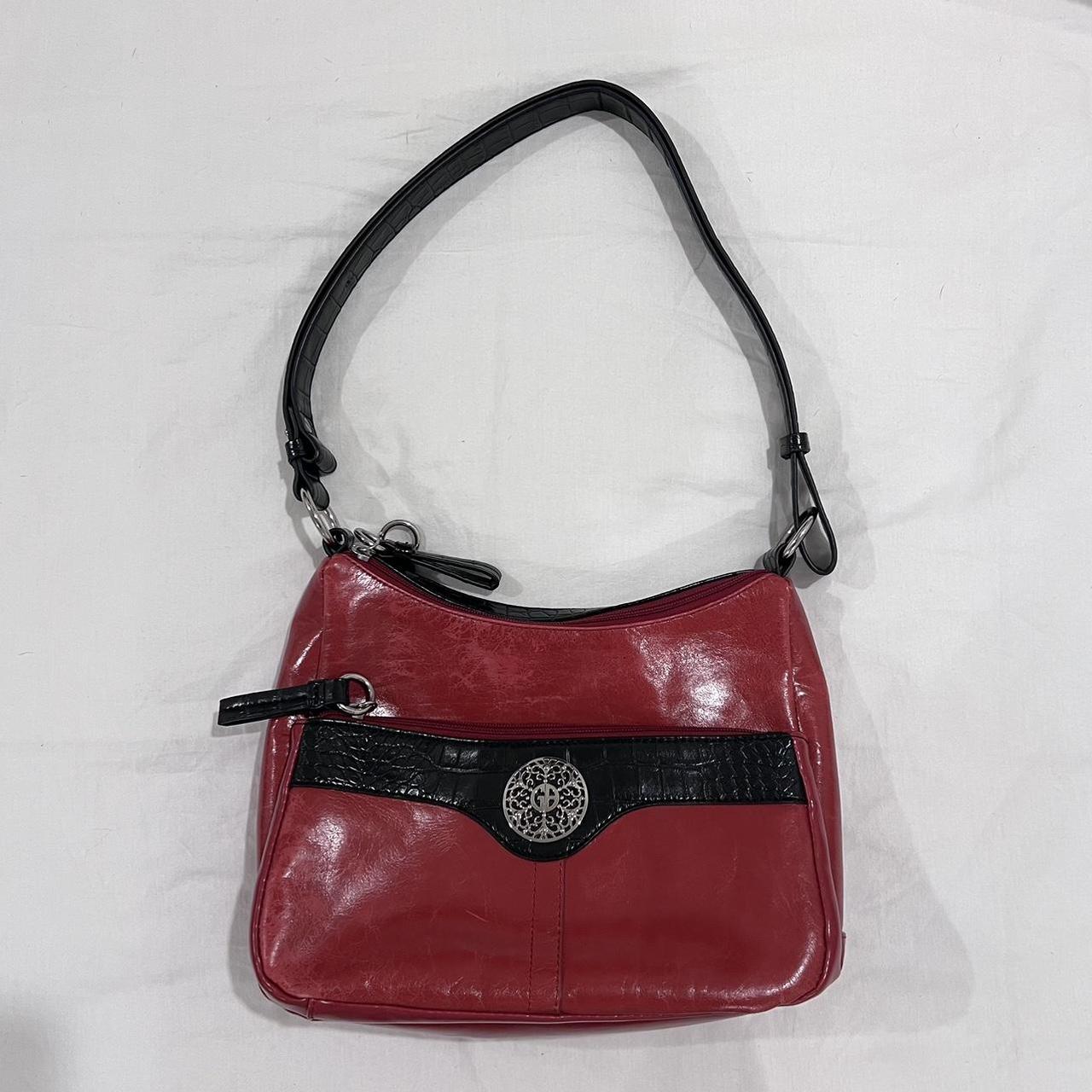 Giani bernini red hot sale leather purse