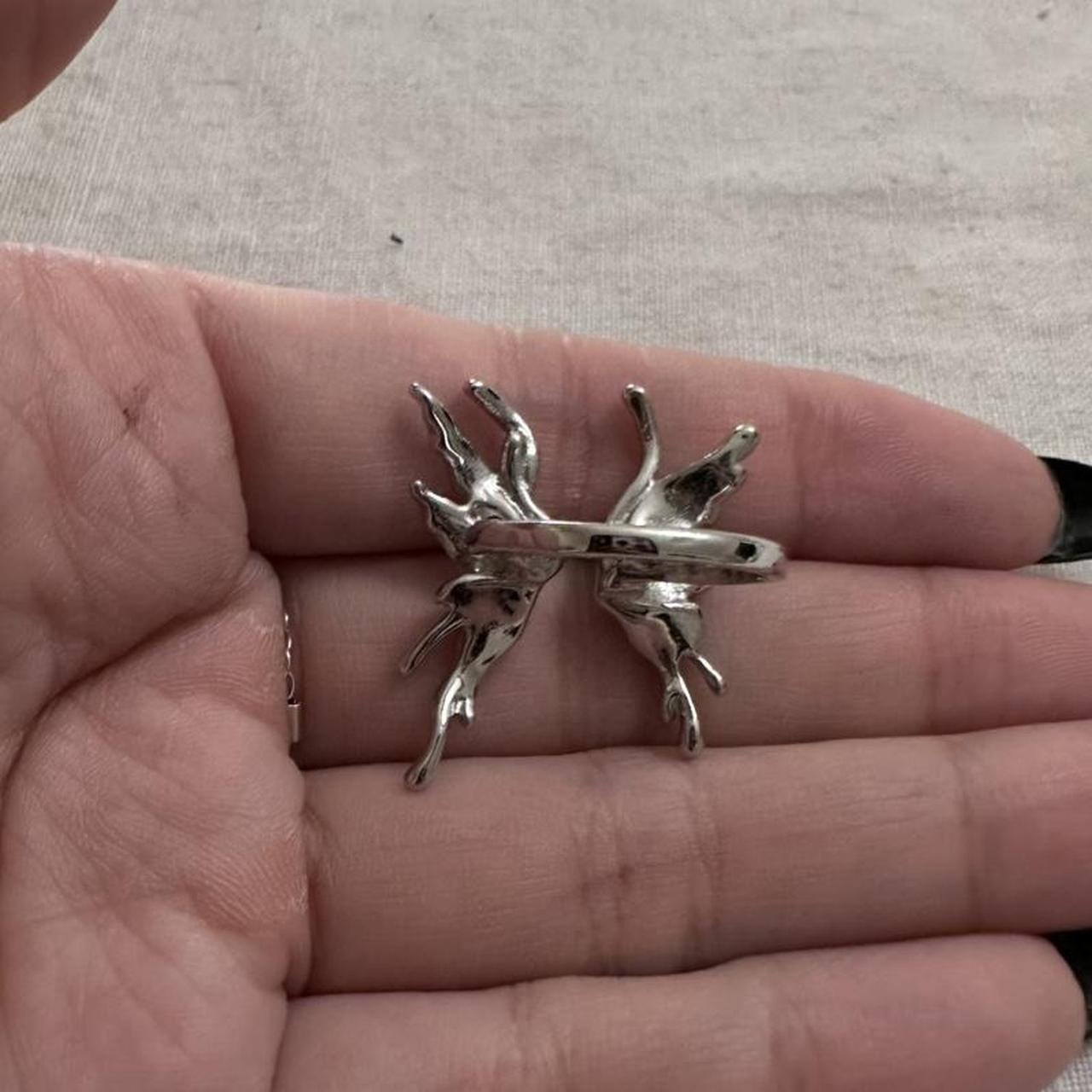 Women's Ring - Silver/Black – Adjustable subversi… - image 3