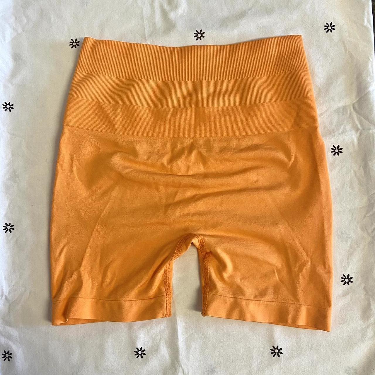 orange gym shorts (repop) ‼️BRANDED ALO FOR... - Depop