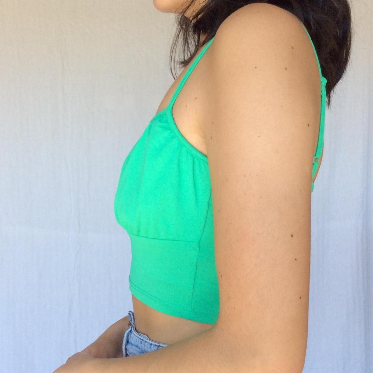 H&M Women's Green Veststankscamis Depop