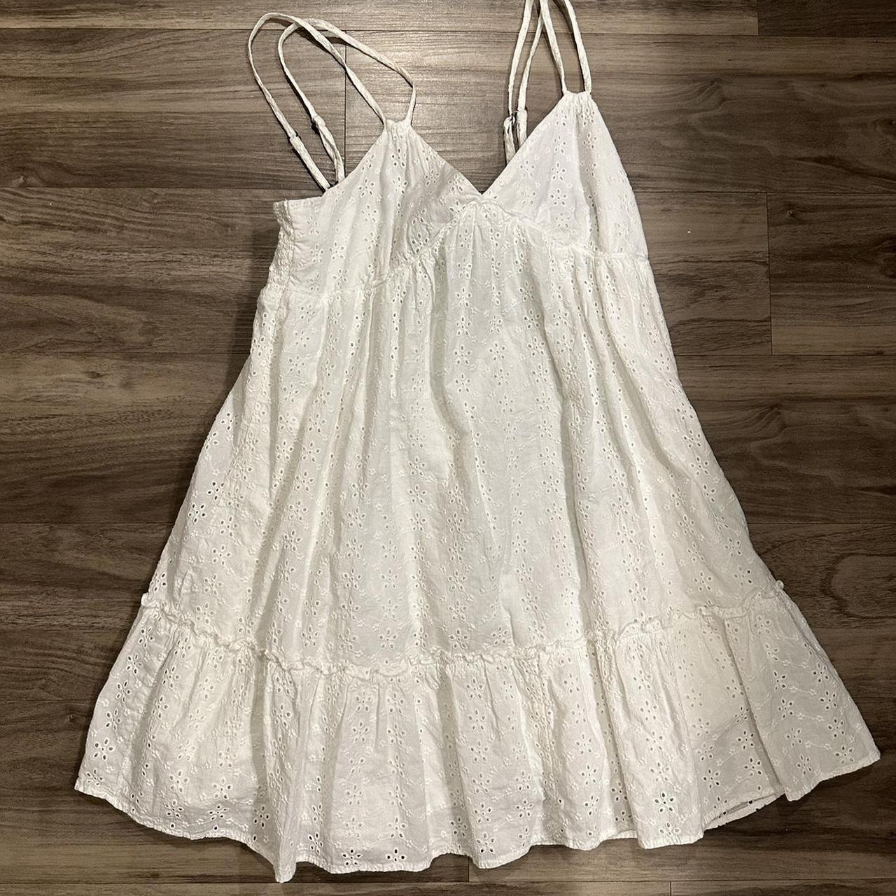 Wild Fable Women's White Dress | Depop