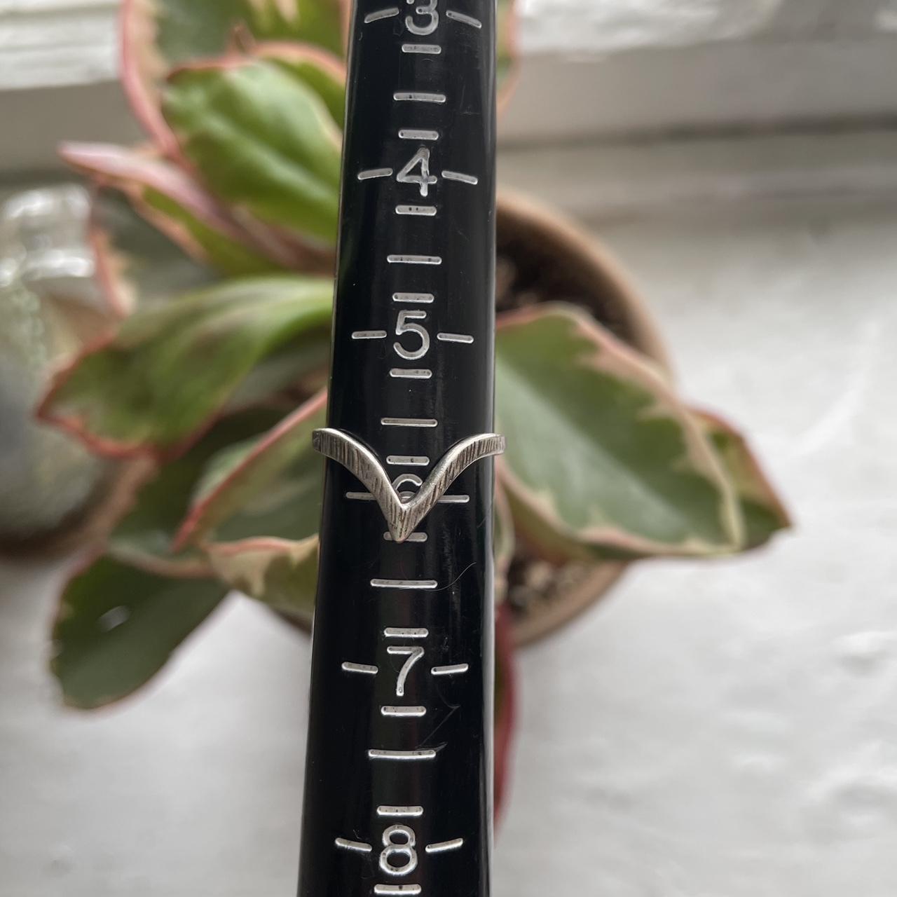 Women's Ring - Silver – Simple Silver V Ring - si… - image 1