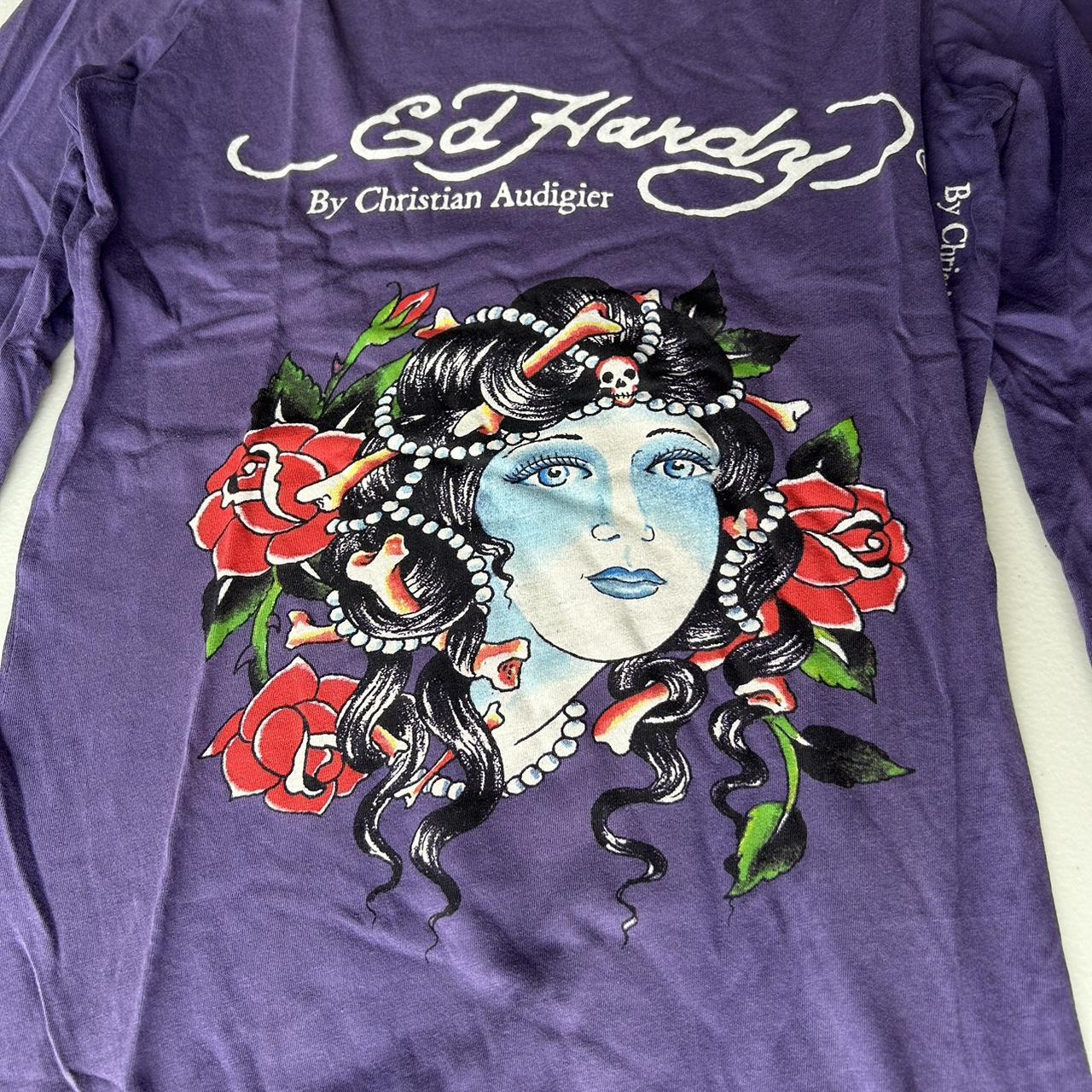 Ed Hardy by Christian Audigier Vintage Purple Depop