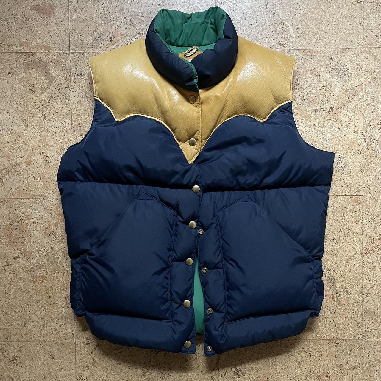 Rocky Mountain Featherbed , Vintage down vest, Navy &...