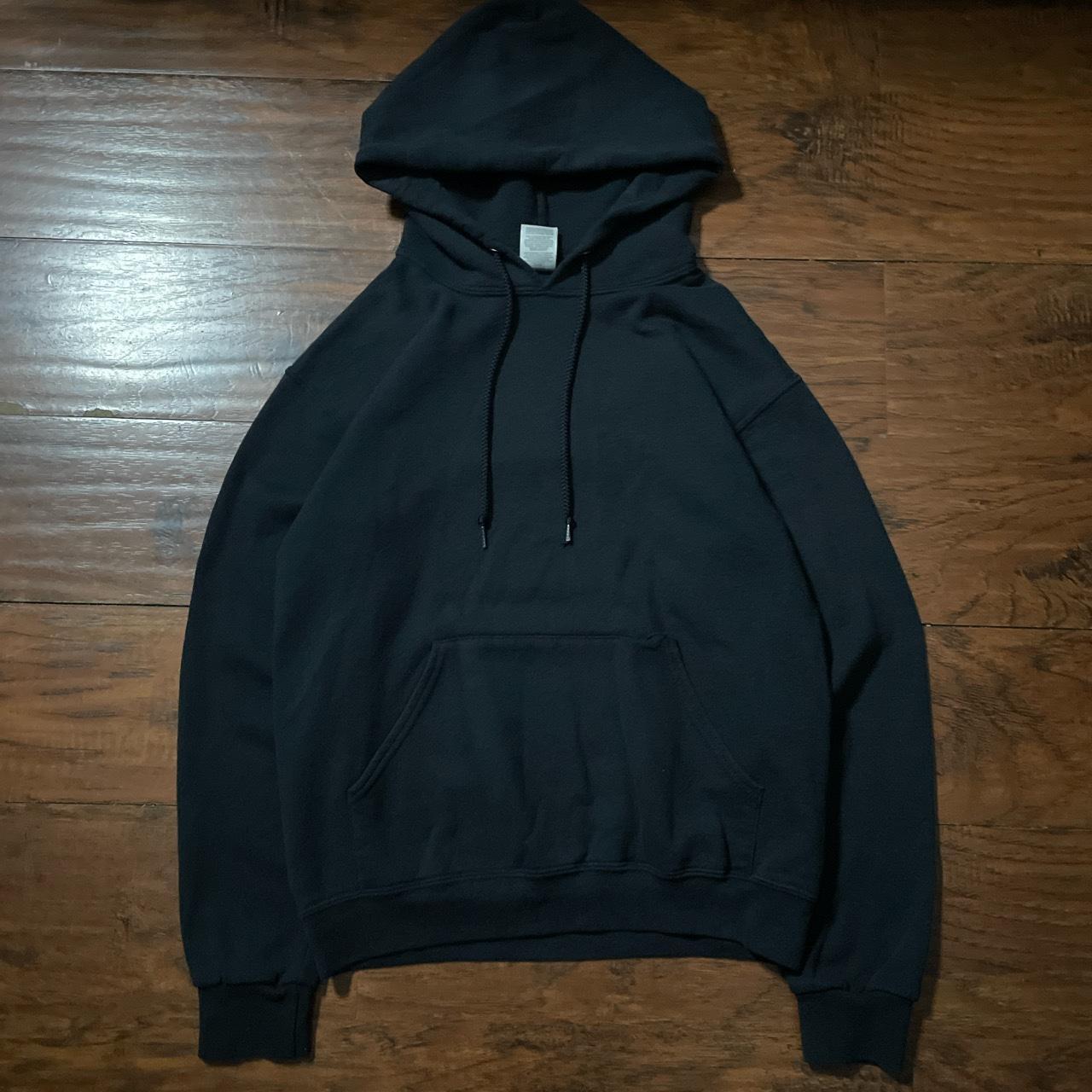 00’s Jerzees Black Blank Hoodie Good condition, No... - Depop