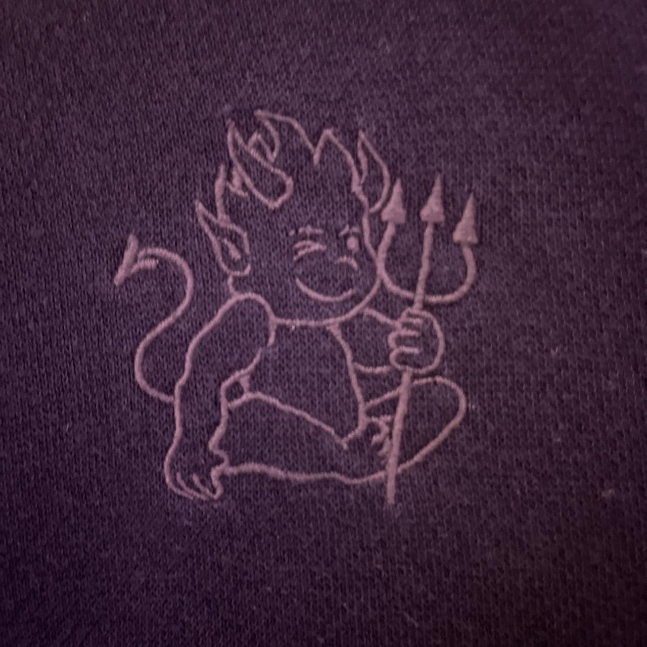 Brandy Melville Black Devil Hoodie No flaws Depop