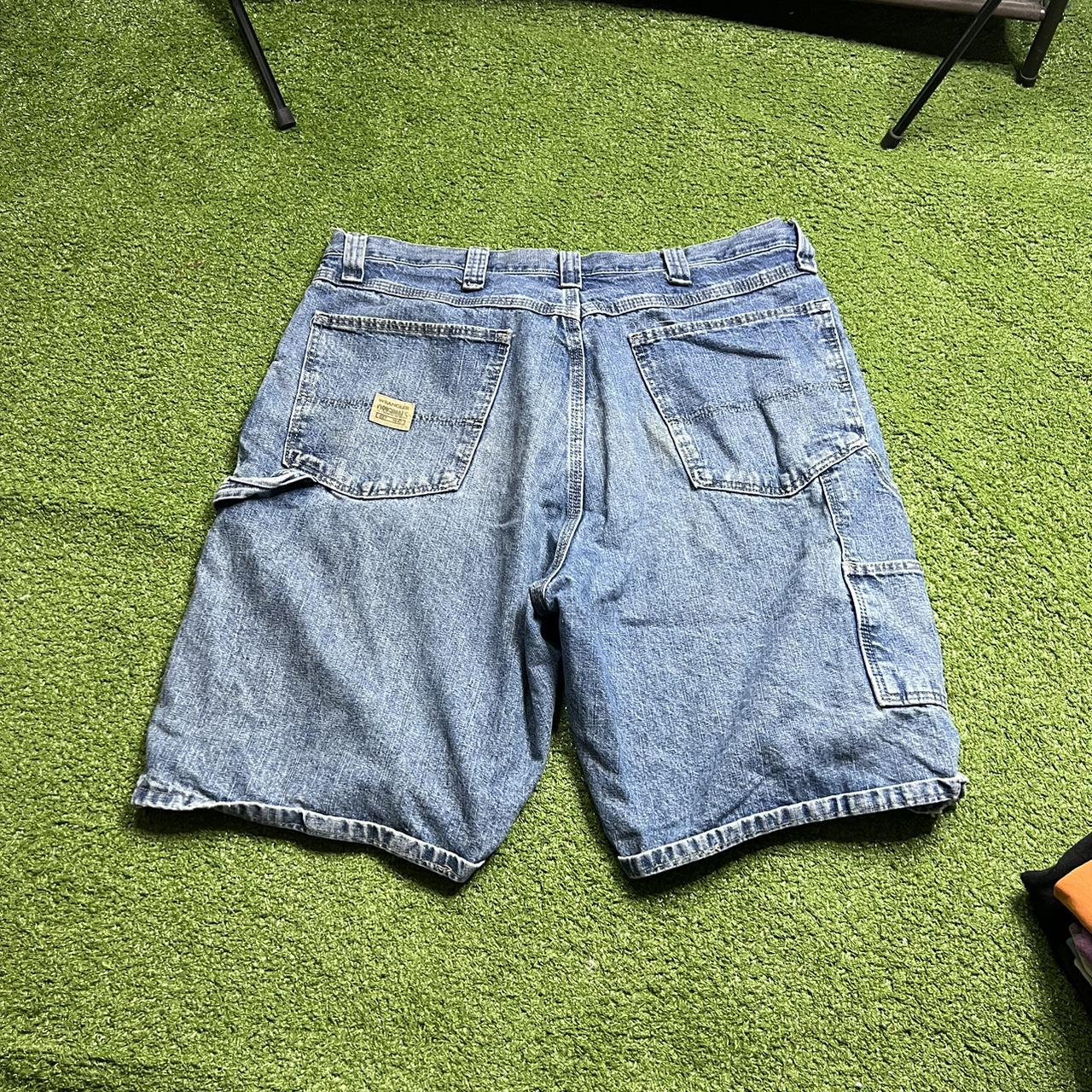 🔥 Vintage Wrangler Denim Carpenter Jean Shorts Size Depop