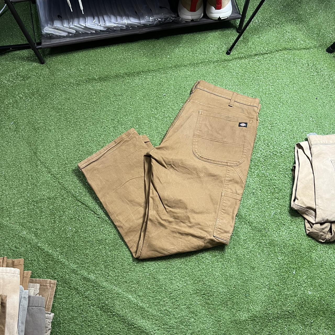🔥 vintage dickies straight leg tan cargo pants size... Depop