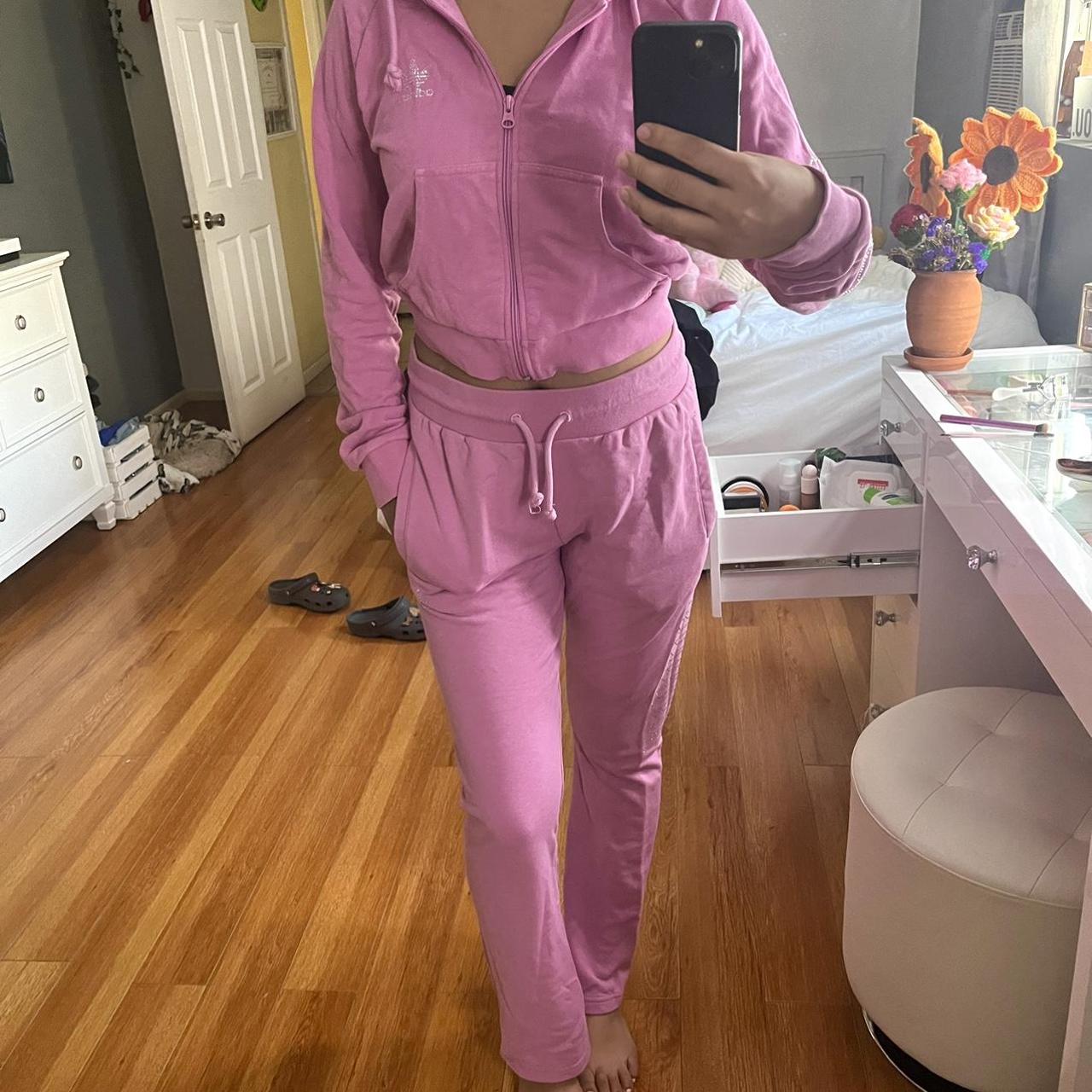 Adidas Pink TrackSuit 💐 - Depop