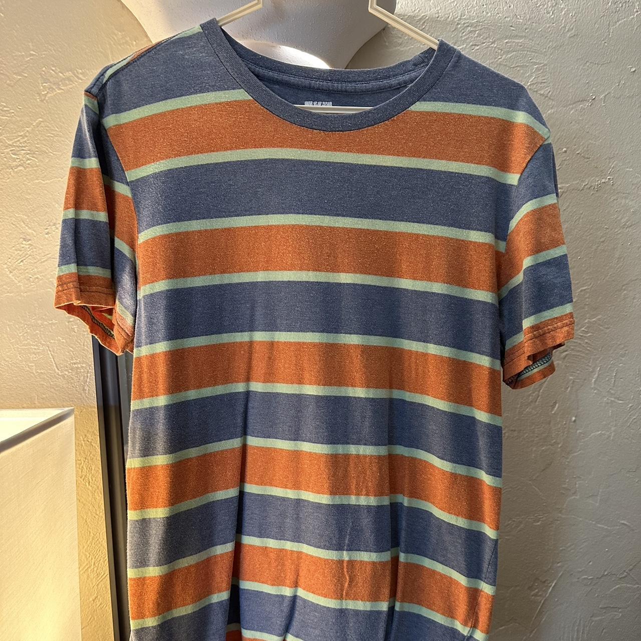 Men’s BDG Crew Neck T-Shirt in fun stripes. - Depop