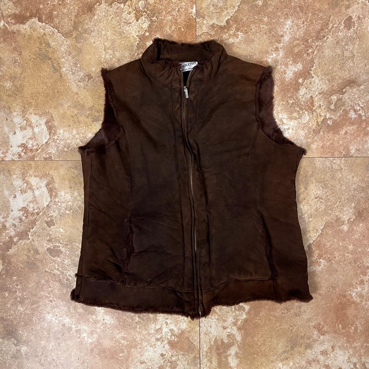 Pendleton hot faux suede vest