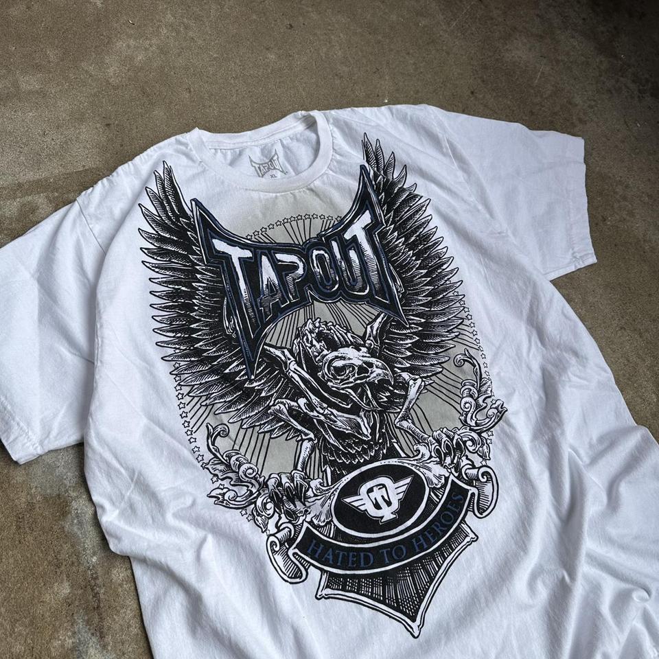 Early 2000's / Vintage Tapout Graphic Gothic Cross... - Depop