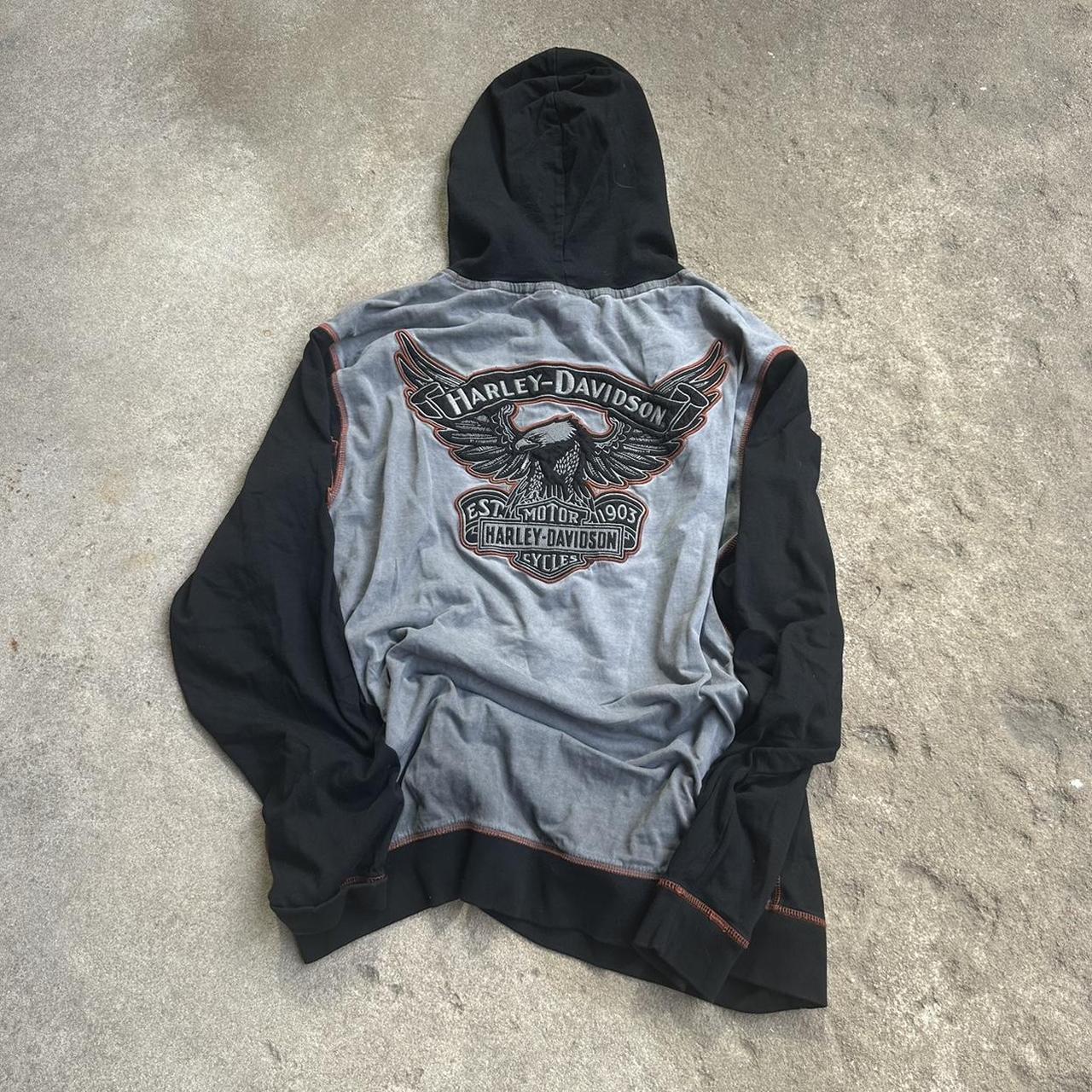 Vintage / Early 2000’s harley davidson sweatshirt... - Depop