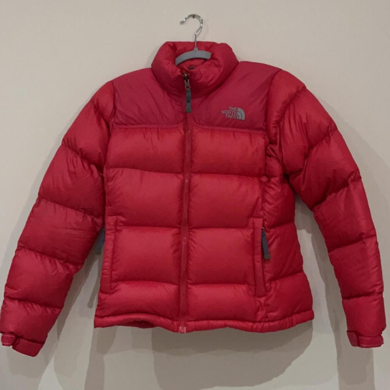 North face puffer in red. Such a lovely fit and... - Depop