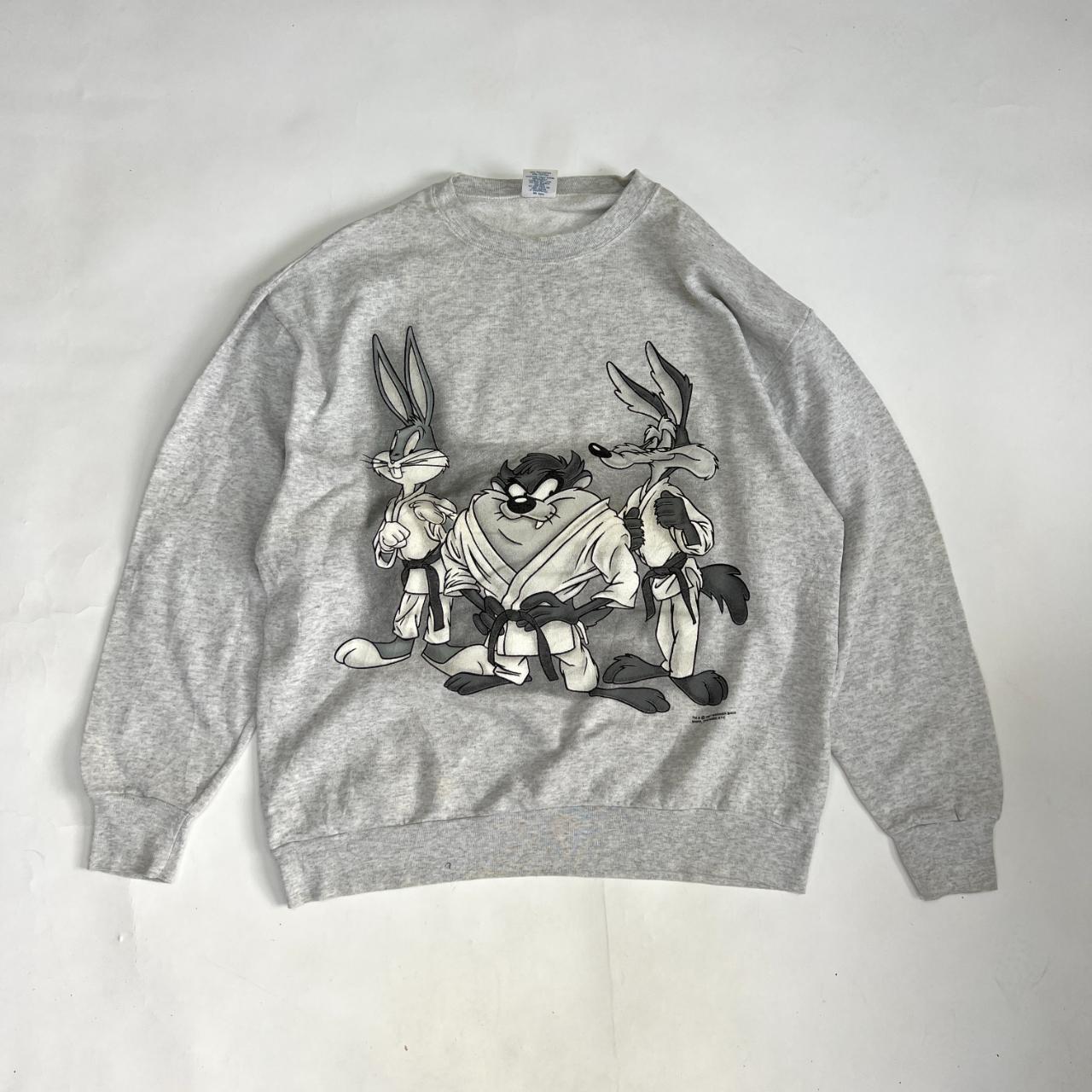 Looney Tunes Men's Grey Sweatshirt | Depop