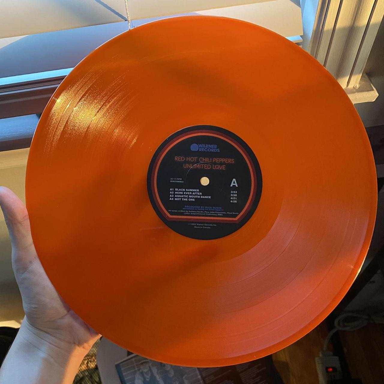 unlimited love - red hot chili peppers orange vinyl... - Depop