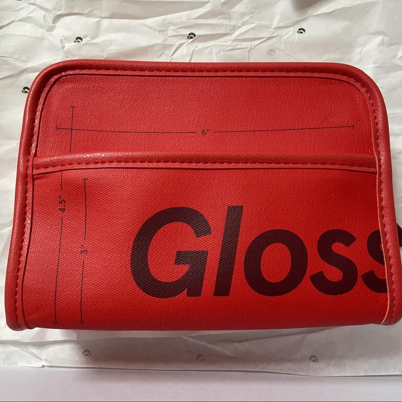 New Unopened Glossier Atlanta Exclusive Mini Beauty Bag Red Makeup