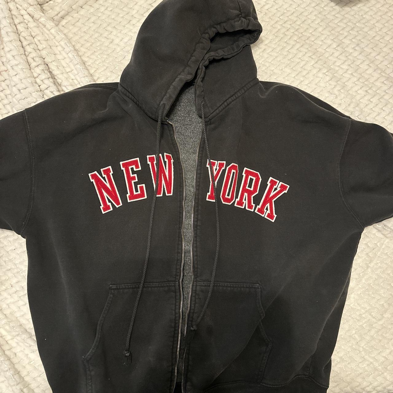 Brandy Melville Christy New York hoodie/ zip up Depop