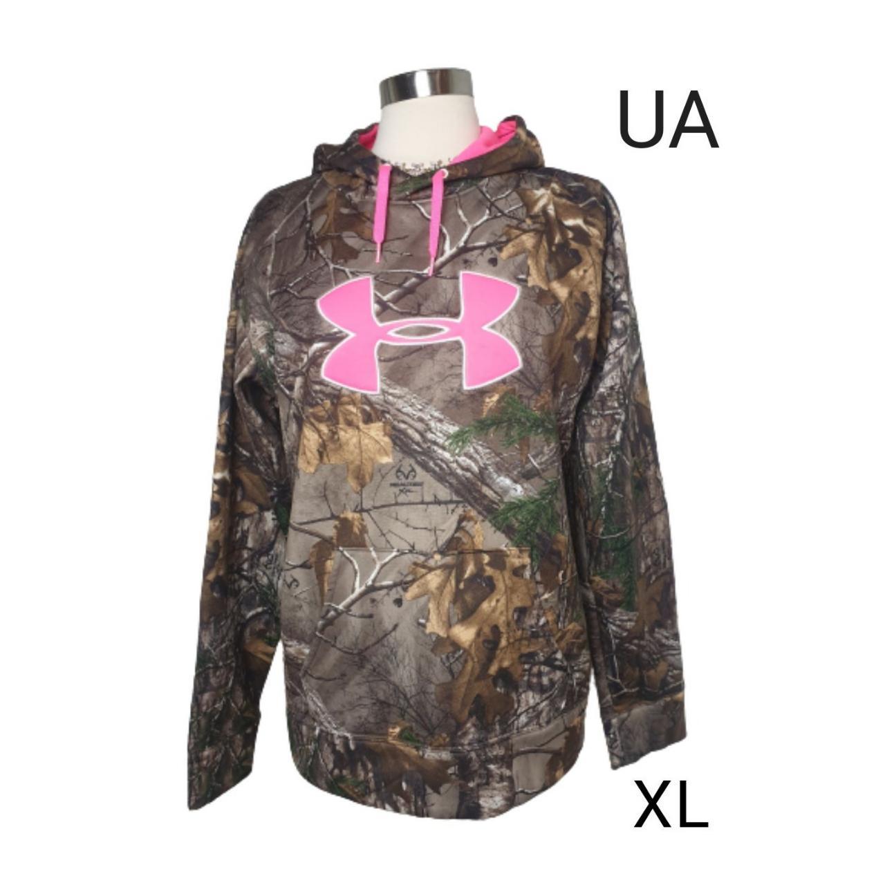 Under Armour Big Logo Hoody - Womens Realtree Ap Pink / Ivory / Ox Blood  Small : : Everything Else