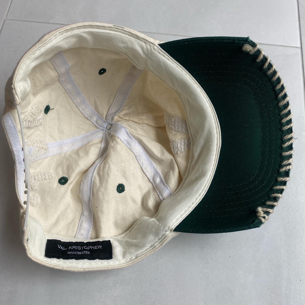 Men's Cream and Green Hat | Depop