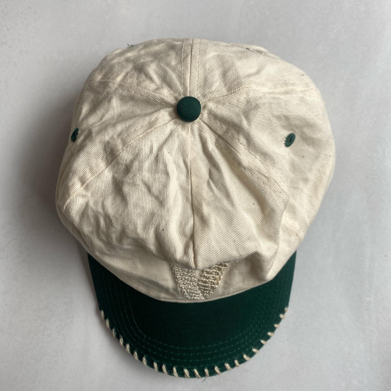 Men's Cream and Green Hat | Depop