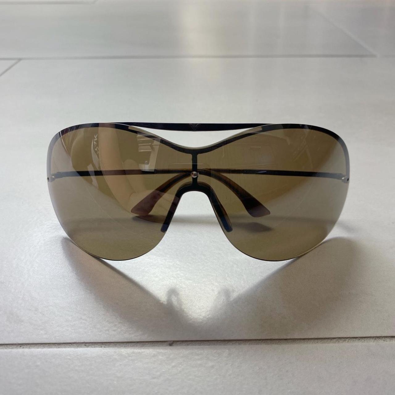 Emporio Armani Women's Brown Sunglasses | Depop