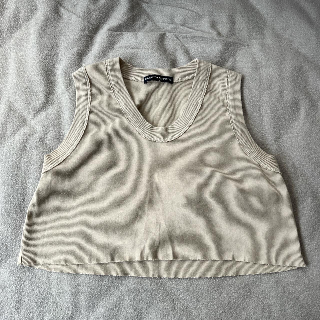 Brandy Blue Connor Tank Ribbed blue cropped tank - Depop