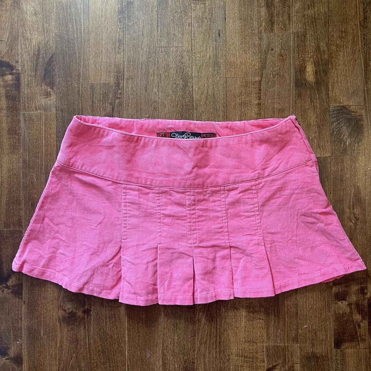 pink micro mini low rise pleated skirt 🍸💋 cutest... - Depop