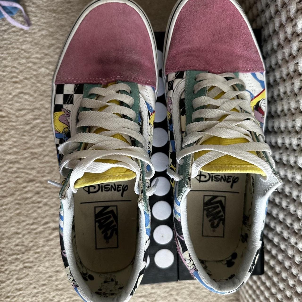 Vans Disney x Mickey Mouse colorful shoes. Some wear. Depop