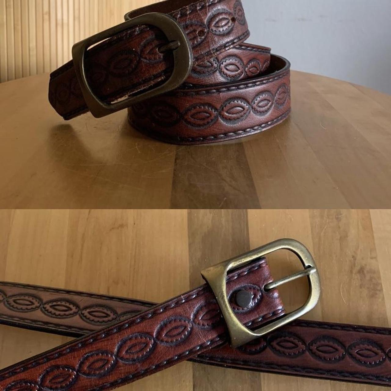 American Vintage Women's Brown and Silver Belt (4)