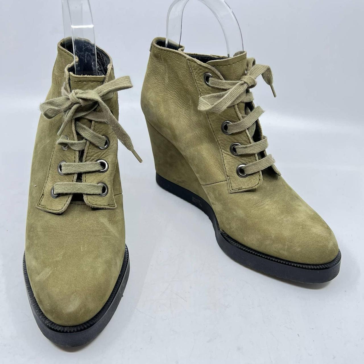 YOHJI YAMAMOTO Suede Wedge Ankle Boot MATERIAL:... - Depop