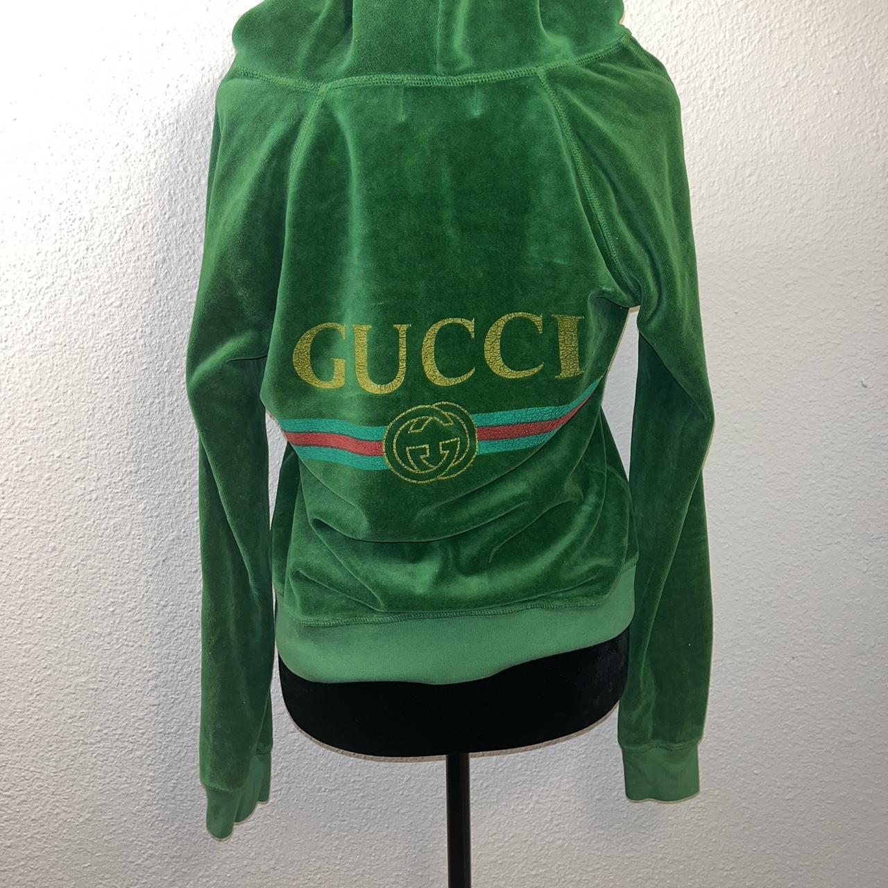 Gucci discount velour hoodie