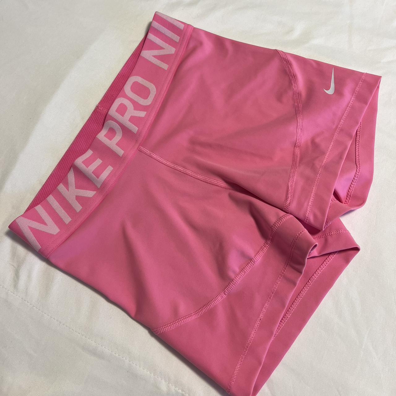 Pink Nike pro leggings Size small 8-10 #nike - Depop