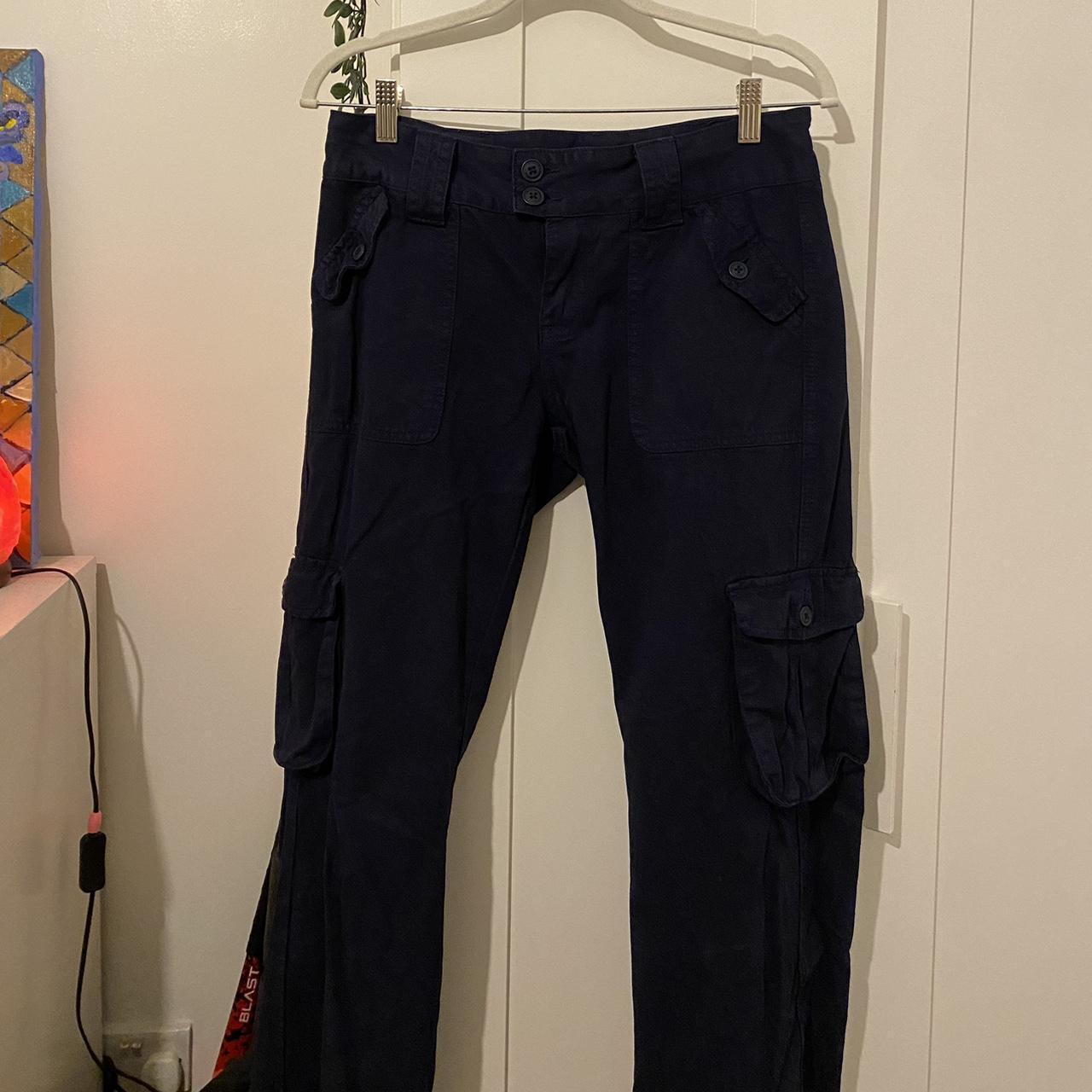 Brandy melville X John Galt navy/ dark blue cargo - Depop