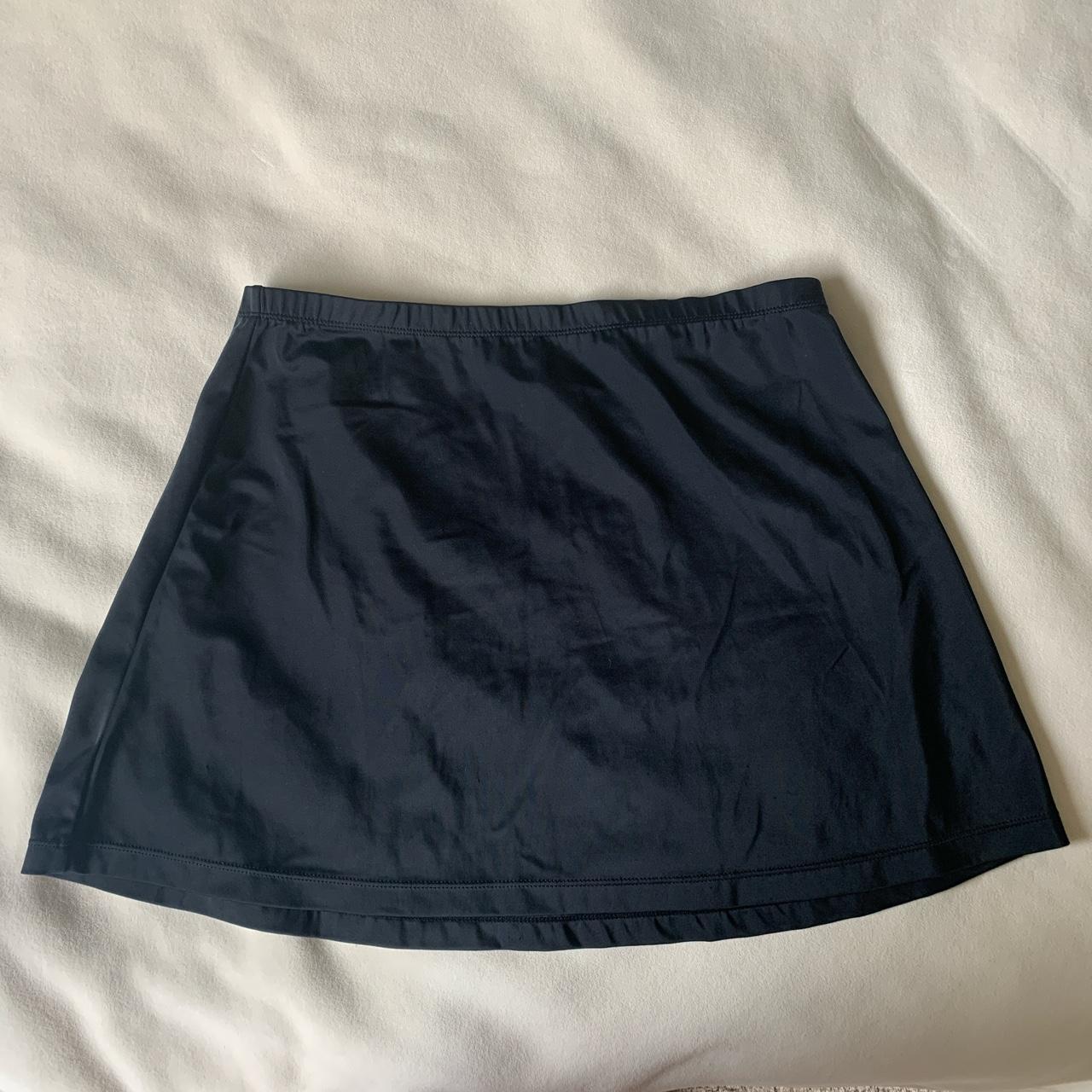 Basic Black Nylon Mini Skirt Such A Good Basic So Depop