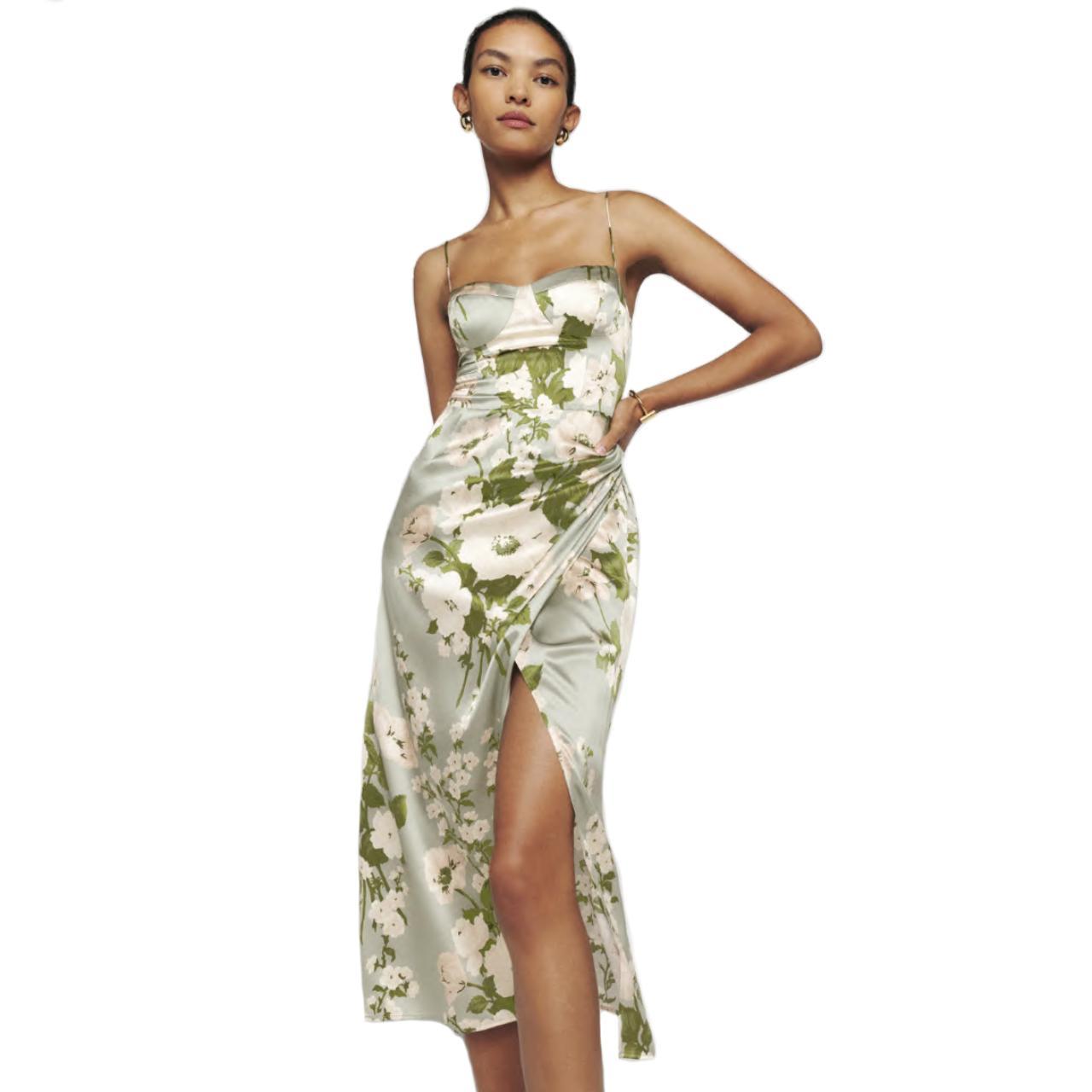 Reformation 'Marguerite Silk Dress' Size 6 - Worn... - Depop