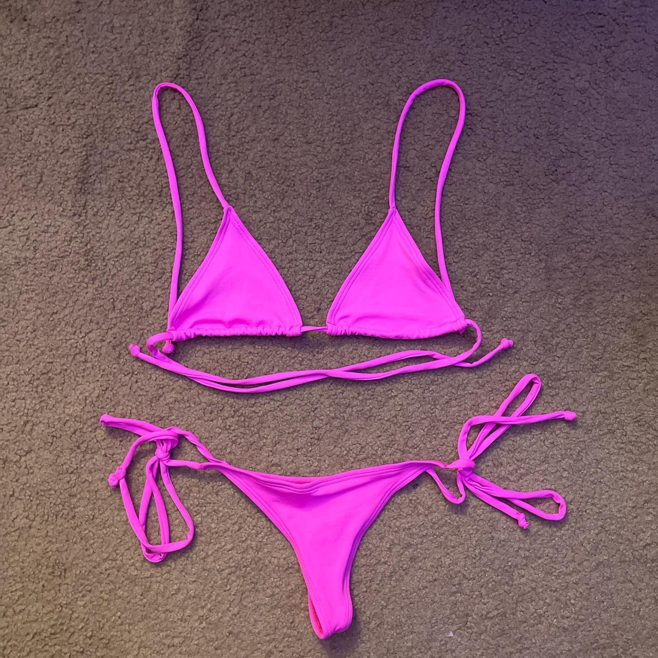 Super Cute Hot Pink Bikini Perfect For Pool Or Beach Depop