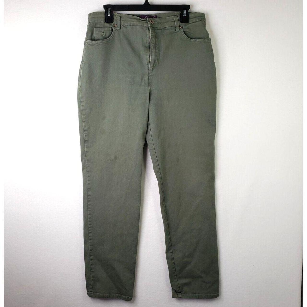 Gloria Vanderbilt Women's Straight leg Jeans Green 12 – Gloria