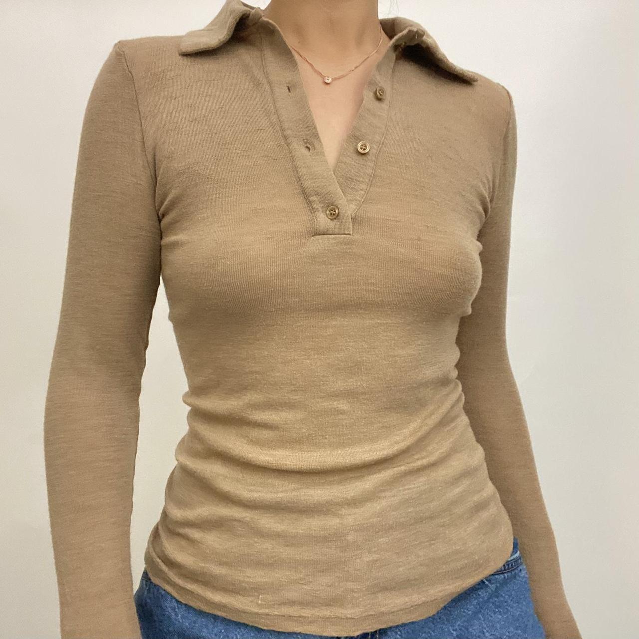 Intimissimi Women's Tan Shirt Depop