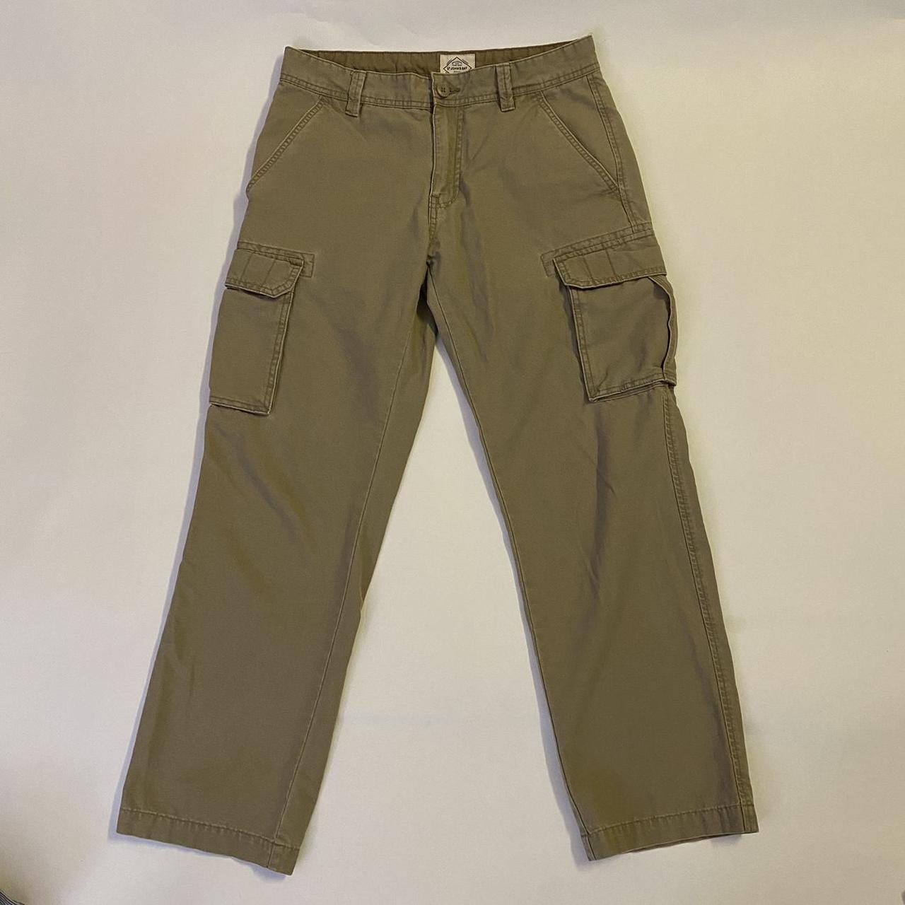 Vintage low rise cargo pants by St.John's Bay 💛 Tan... - Depop