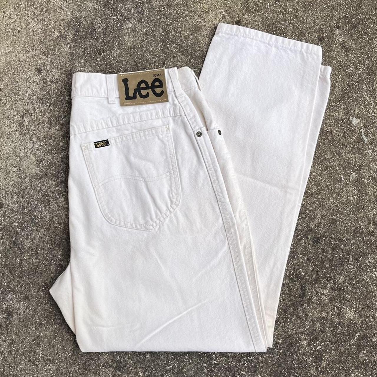 lee white jeans