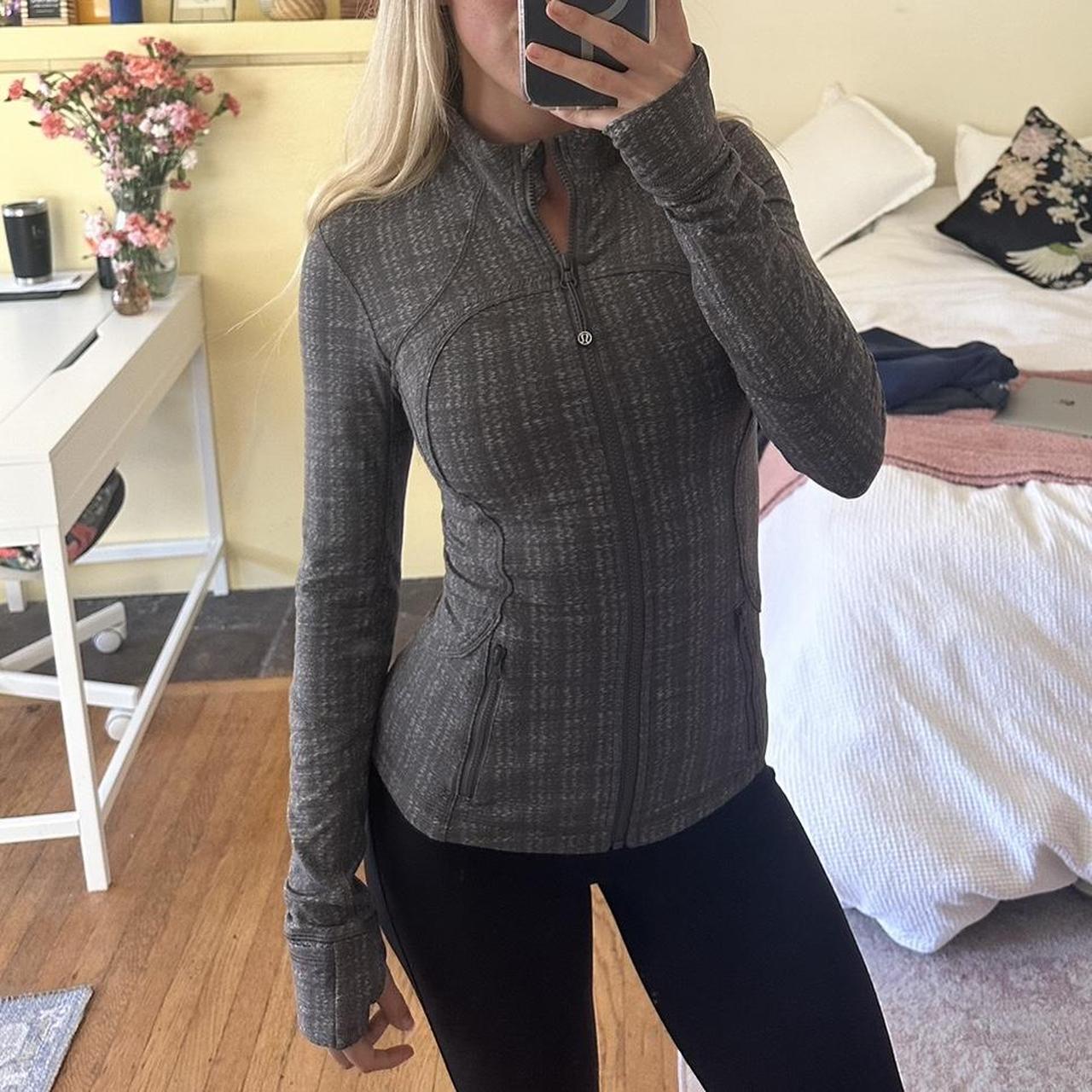 Lululemon grey define jacket size 4. Only worn 1-2 | Depop